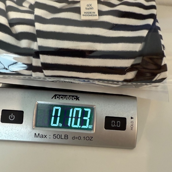 Terra Sky Dress Women 0X Black White Stripes T Shirt V Neck Short Sleeve Pockets - Picture 12 of 13